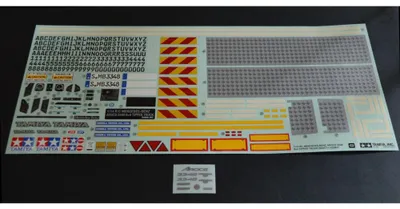 Produktbild von Tamiya Aufkleber MB AROCS Hinterkipper 56357