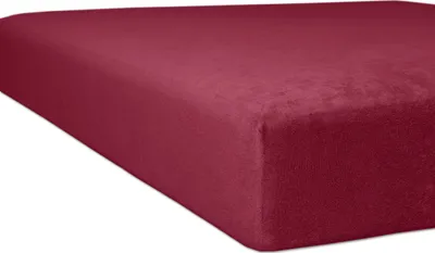 Produktbild von Kneer - Betttuch/Massageliegenbezug - *Qualität 10* Flausch-Frottee - Farbe:  48 Karmin - Größe: 60/190 - 65/200 cm  m.Hohlsaum