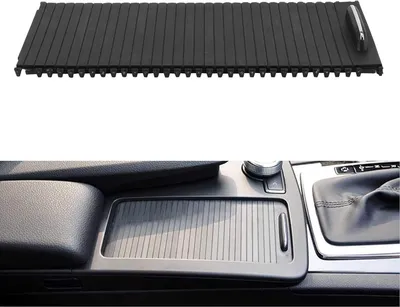 Productafbeelding van Middenconsole-rolhoes voor bekerhouder met schuifluik, compatibel met C-Klasse, E-Klasse en W204, vervangingsonderdeel