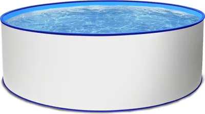 Produktbild von Rundpool Toni blau Stahlwandpool rund 350 x 120 cm Einzelbecken