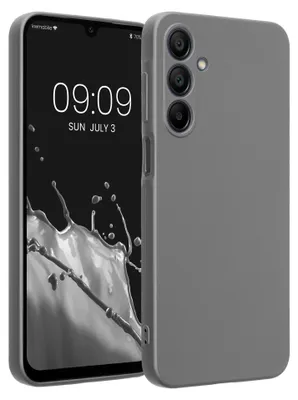 Produktbild von kwmobile Handyhülle für Samsung Galaxy A16 5G Hülle - weiche Silikon Case metallisch schimmernd - Schutzhülle Cover - Metallic Grau