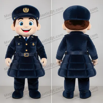 Produktbild von Tiefblauer MASTICOT freundlicher Matrose-Soldat-Maskottchen