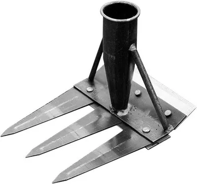 Zdjęcie produktu dla Narzędzie do usuwania chwastów - grabie do chwastów ogrodowych - pielęgnacja trawnika - ergonomiczna konstrukcja - 3 zęby - metal