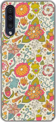 Produktbild von MuchoWow® Handyhülle Schutzhülle Hülle für Telefoonhoesje Samsung Galaxy A50 Mädchen - Kaninchen - Frosch - Muster - Mädchen - Kinder - Kinder - Kind Silikon Softcase Handy Hülle - Mobiltelefonhülle
