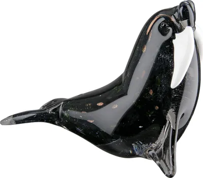 Produktbild von Casablanca Glasart, Figur, Wal, "Walross", Glas, schwarz, , L. 9 cm, B. 20 cm, H. 16,5 cm 51906