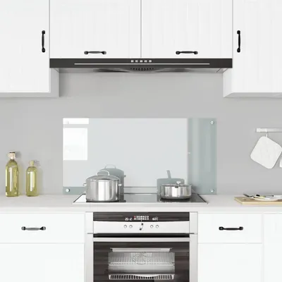 Immagine prodotto di vidaXL Alzatina da cucina trasparente 100×50 cm in vetro temperato