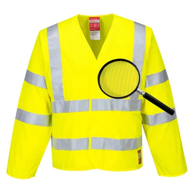 Image de Portwest FR85 Veste de sécurité antistatique et ignifugée Jaune taille S/M