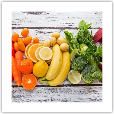 Produktbild von Poster - Poster ohne Rahmen - Essen Gemüse Essen frisch - 40x40 cm - Wand Bild - Wanddeko - Wandbilder - Kunstposter - Wandposter - Bilder - Kunstdruck - Wanddekoration - Wandbild - P2XAC40x40-2888
