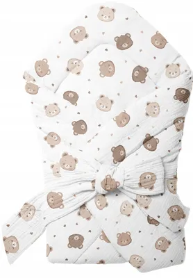 Produktbild von Baby-Einschlagdecke / Pucktuch Aus Musselin (Crinkle-Musselin) 75 × 75 Cm