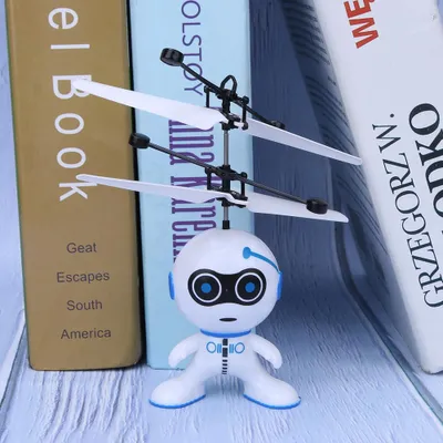 Produktbild von Intelligenter Handerkennungsroboter, elektronische Flugzeugfederung mit leichtem Kinderspielzeug, Weiß