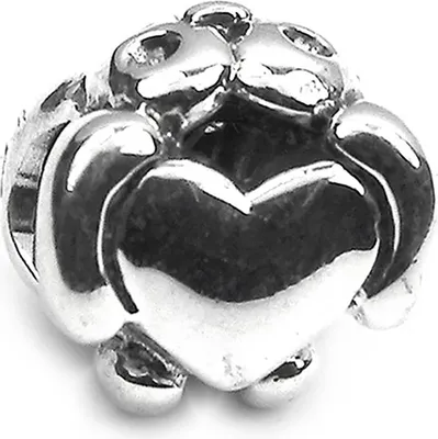Produktbild von CarloBiagi Charm Bead Valentinsherz 925 Echt Silber Schmuck Element D2BBS001