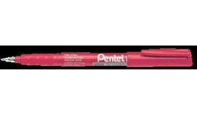 Zdjęcie produktu dla Pentel – cienkopis NMF50, cienki, czerwony | 12 sztuk