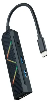 Imagen del producto de Nanocable Hub USB-C 4 en 1 USB-A+USB-C+HDMI