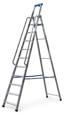 Zdjęcie produktu dla Drabina aluminiowa jednostronna GIERRE 10 stopni podest 150 kg 4,32 m