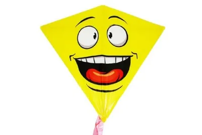 Obrázek produktu pro Drak létající smajlík plast 68x73cm v sáčku