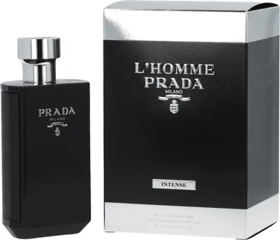 Produktbild von Prada L'Homme Intense, Männer, 100 ml, Nicht nachfüllbare Flasche, Spray, ALCOHOL DENAT, AQUA (WATER), PARFUM (FRAGRANCE), COUMARIN, LINALOOL, ETHYLHEXYL METHOXYCINNAMATE,...