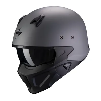 Produktbild von Scorpion Covert-X Solid Helm Farbe: Grau Matt, Grösse: XS (54/55)