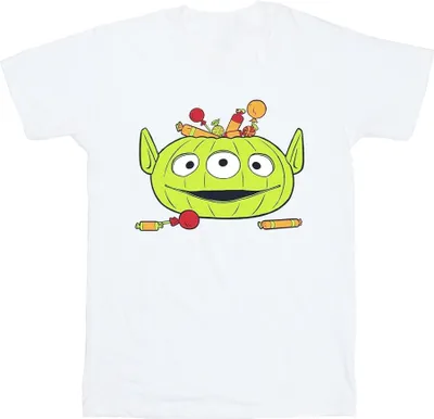Produktbild von Toy Story - "Alien Pumpkin Basket" T-Shirt für Herren - Halloween BI52725 (M) (Weiß)