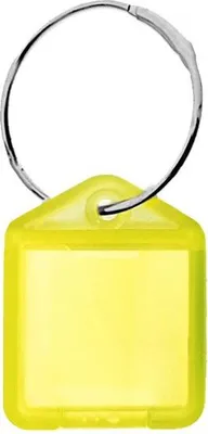 Produktbild von CombiCraft Mini XS aufklappbare Schlüsseletiketten, Gelb, 38x22mm - 100 Stück