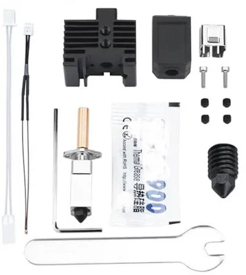 Productafbeelding van Upgrade Bimetaal Heatbreak Hotend met verwarmingsblok en thermistor voor 3D-printers