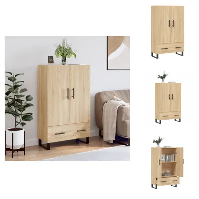 Image de vidaXL Highboard Chêne Sonoma 69,5x31x115 cm Bois composite - Sideboards