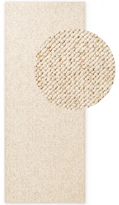 Zdjęcie produktu dla Chodnik do przedpokoju korytarza 80x200cm, pętelkowy tuftowany, kremowy