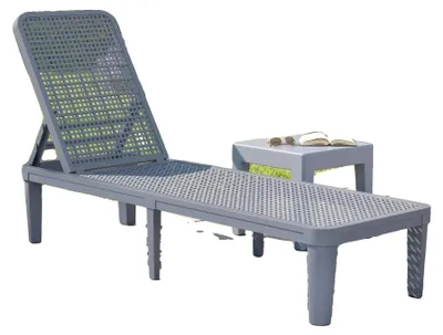Imagen del producto de Silla ergonómica, respaldo ajustable, plástico duradero, color gris oscuro