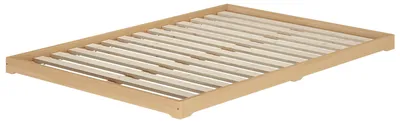 Produktbild von Niederflurbett Studentenbett Teenagerbett 140x200 Buche Massivholz mit wählbarem Zubehör V-60.66-14Rollrost inkl.