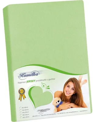 Obrázek produktu pro Prostěradlo jersey - Zelená - 160x200