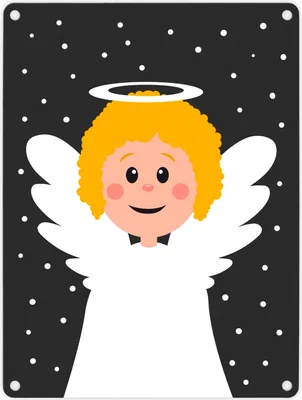 Produktbild von Engel im Schnee Metallschild Weihnachten Weihnachtsengel Advent Liebe Winter