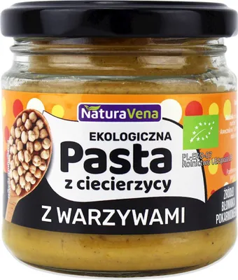 PASTA Z CIECIERZYCY Z WARZYWAMI BIO 185 g - NATURAVENA