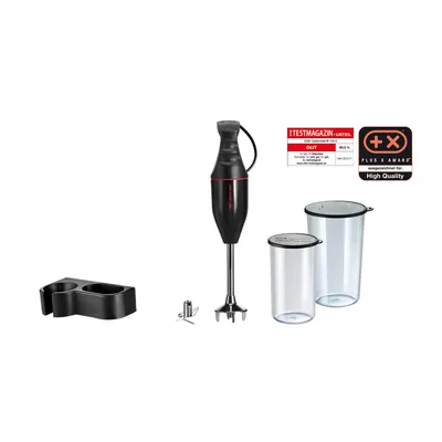 Produktbild von ESGE-Zauberstab M100 Design Set 901295 | Stabmixer | inkl. Becher-Set 600ml & 400ml | schwarz, bis 10.000 U/Min, 120 W | Pürierstab