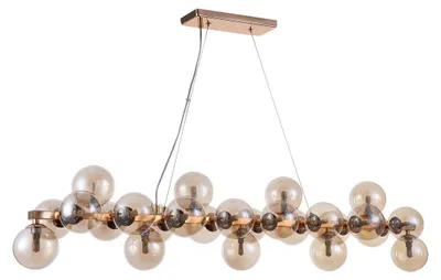 Zdjęcie produktu dla Żyrandol Cabella złoty 25xG9x28W szkło wym:120x125x24cm IP20 Italux