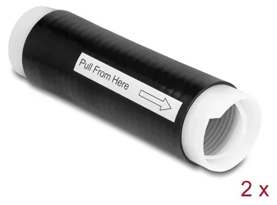 Imagen del producto de Manguera termorretráctil Delock, 35 mm x 130 mm, 2 unidades, color negro