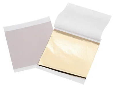 200 Folienblätter 8,9 x 8,9 cm, Dunkelgold, DIY-Bastelfolie