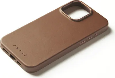 Zdjęcie produktu dla Mujjo Leather Case, Pokrowiec, Apple, iPhone 16 Pro Max, 17,5 cm (6.9"), Opalony/Jasnobrązowy