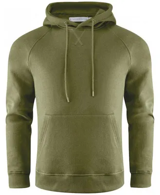 Imagen del producto de James Harvest - Capucha "Hardin" para hombre, confeccionada en algodón orgánico, modelo ET590 (Talla L), color verde musgo