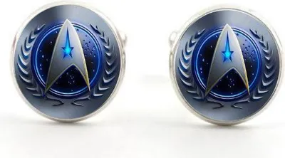 Zdjęcie produktu dla Niebieskie spinki do mankietów ze „Star Treka”