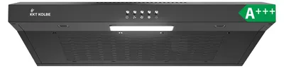 Produktbild von KKT KOLBE Unterbau-Dunstabzugshaube Flachschirmhaube UBH200S, 60 cm schwarz, Abluft und Umluft, Druckknopf-Bedienung, LED-Beleuchtung, 3 Leistungsstufen