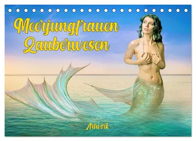 Produktbild von Meerjungfrauen Zauberwesen (Tischkalender 2027 DIN A5 quer), CALVENDO Monatskalender