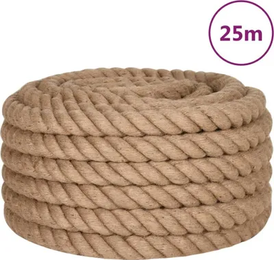 Image de vidaXL Corde de jute 25 m de longueur 36 mm d'épaisseur