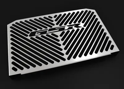 Obrázek produktu pro Kryt chladiče ZIEGER kompatibilní s Suzuki GSR 600 Design Logo stříbrný
