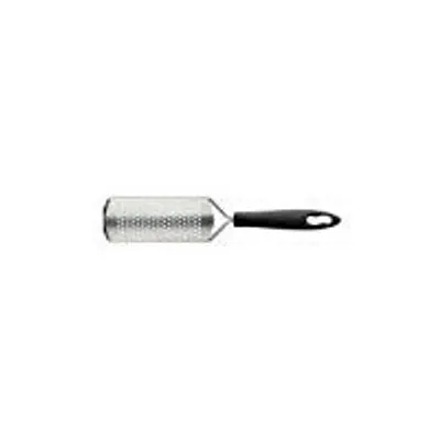 Feine Reibe aus Edelstahl, 30 x 5,99 x 3 cm, Silber/Schwarz
