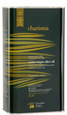 Produktbild von VASSILAKIS ESTATE 08037 - Charisma Natives Olivenöl Extra 3L Dose von Kreta