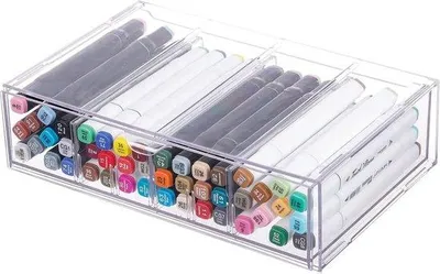 Produktbild von Famanu Büroorganizer mit verstellbarem Fach - Transparent