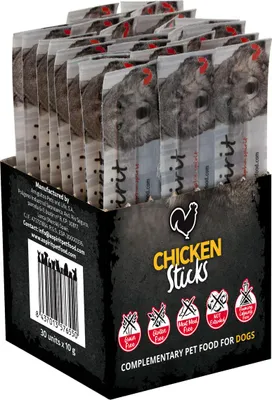 Obrázok produktu pre alpha spirit Dog Individuálna tyčinka Chicken box of 30