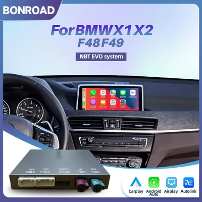 Imagen del producto de Receptor Bluetooth inalámbrico CarPlay y Android Auto – Compatible con BMW X1, X2, X3, X4 – Instalación sencilla (Plug & Play)