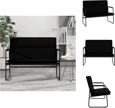 Zdjęcie produktu dla vidaXL Ławka czarna 100x64x80 cm imitacja skóry  - Ławki
