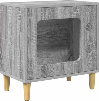 Immagine prodotto di Casa per Gatti Grigio Sonoma 51 x 30 x 52 cm Legno multistrato