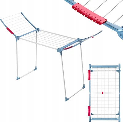 A product image showing a clothes drying rack from multiple angles.